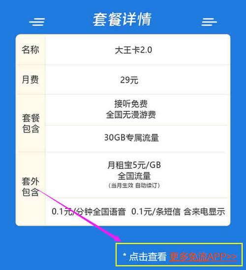 大王卡29元套餐介绍：流量免费，月租低廉