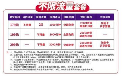 电信19元无限流量套餐，月租低廉，流量无忧