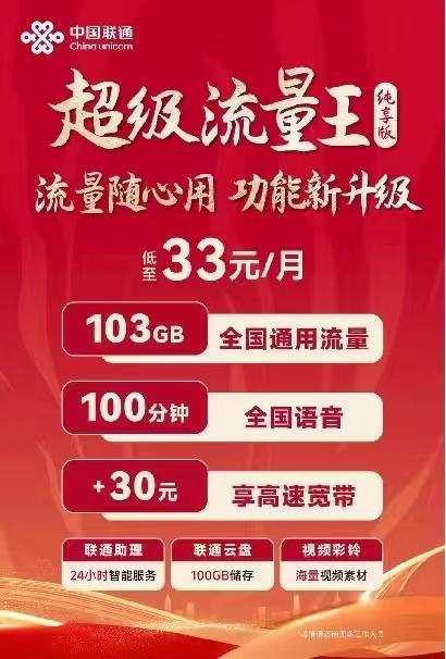 2023年联通最低套餐：8元流量王，保号神器