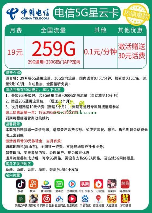 电信流量多又便宜的套餐推荐