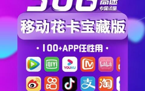 59元移动花卡宝藏版2023：性价比之王