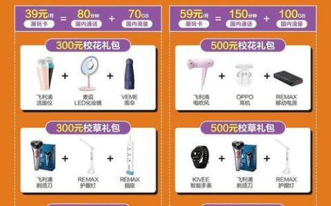 39元动感地带潮玩卡套餐介绍，适合年轻人