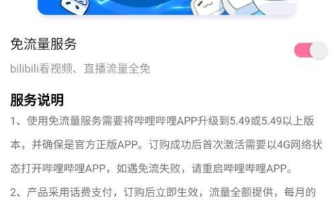 哔哩哔哩33卡资费介绍，流量、语音、免流全都有