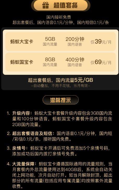 蚂蚁宝卡可以改套餐吗？看完这篇文章就知道了