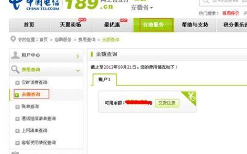 电信查网费余额：快速查询您的账户余额