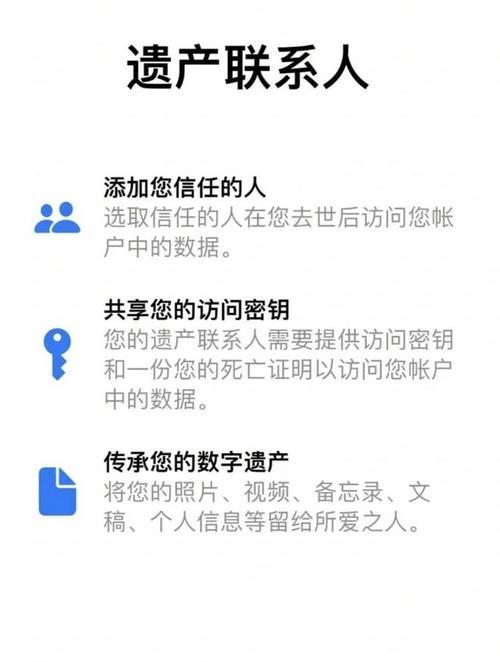 手机遗产联系人：让你的数字资产后继有人