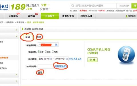 如何查询电信通话记录？