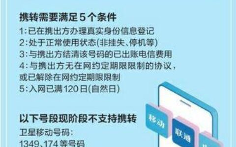 固定电话能携号转网吗？